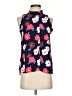 Gibson 100% Rayon Blue Sleeveless Blouse Size S - photo 1