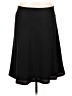 Ann Taylor 100% Polyester Solid Black Casual Skirt Size 14 - photo 1