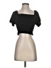Rewind Black Short Sleeve Top Size S - photo 1