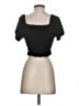 Rewind Black Short Sleeve Top Size S - photo 2
