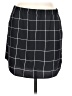 Trouve 100% Polyester Plaid Black Casual Skirt Size L - photo 1