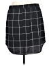 Trouve 100% Polyester Plaid Black Casual Skirt Size L - photo 2