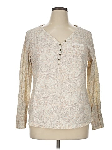 Ruff Hewn Long Sleeve Blouse (view 1)