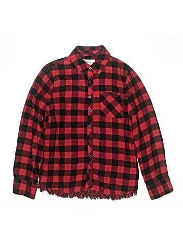 Justice Long Sleeve Button-Down Shirt (view 1)