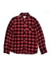 Justice Plaid Red Long Sleeve Button-Down Shirt Size 10 - photo 1