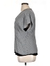 Lewit 100% Viscose Houndstooth Gray Short Sleeve Blouse Size XL - photo 5