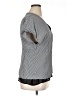 Lewit 100% Viscose Houndstooth Gray Short Sleeve Blouse Size XL - photo 4