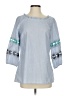 Talbots Blue 3/4 Sleeve Blouse Size S - photo 1