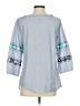 Talbots Blue 3/4 Sleeve Blouse Size S - photo 2