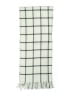 Unbranded Checkered-gingham Gray White Scarf One size - photo 2