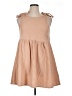 Assorted Brands 100% Polyester Solid Tan Casual Dress Size 1X - photo 1