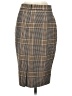 1.State Plaid Brown Formal Skirt Size 00 - photo 2