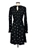 POPSUGAR Polka Dots Black Casual Dress Size S - photo 2