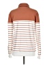 Unbranded Stripes Orange Turtleneck Sweater Size L - photo 2