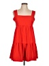 Kourt 100% Polyester Solid Red Casual Dress Size L - photo 1