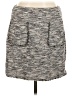 Ann Taylor LOFT Tweed Gray Casual Skirt Size M - photo 1