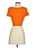 Shein Orange Short Sleeve Top Size 4 - photo 2