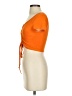 Shein Orange Short Sleeve Top Size 4 - photo 5