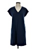 Brass Solid Blue Casual Dress Size XS - photo 1