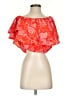 Sugarlips 100% Polyester Red Short Sleeve Blouse Size XS - photo 1
