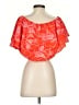 Sugarlips 100% Polyester Red Short Sleeve Blouse Size XS - photo 2