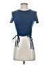 Shein Blue Short Sleeve Top Size 2 - photo 1