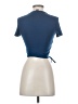 Shein Blue Short Sleeve Top Size 2 - photo 2