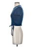 Shein Blue Short Sleeve Top Size 2 - photo 5