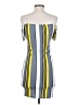 Olive Tree Stripes Color Block Yellow Casual Dress Size S - photo 2