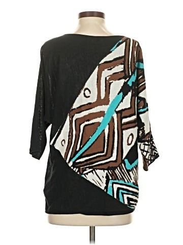 Lafayette 148 New York 3/4 Sleeve Blouse (view 2)