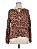 Gap Brown Long Sleeve Blouse Size XL - photo 1