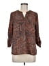 Daniel Rainn 100% Polyester Brown 3/4 Sleeve Blouse Size M (petite) - photo 1