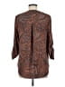 Daniel Rainn 100% Polyester Brown 3/4 Sleeve Blouse Size M (petite) - photo 2