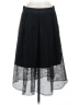Who What Wear 100% Polyester Houndstooth Black Formal Skirt Size 8 - photo 1