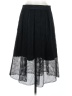 Who What Wear 100% Polyester Houndstooth Black Formal Skirt Size 8 - photo 2