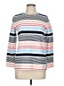 Assorted Brands Stripes White Blue 3/4 Sleeve T-Shirt Size M (estimated) - photo 1