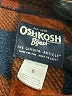 OshKosh B'gosh 100% Polyester Plaid Brown Cardigan Size 6 - photo 3