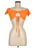 Shein Orange Short Sleeve Top Size 6 - photo 1