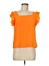 Shein Orange Short Sleeve Top Size 6 - photo 1