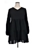 Lock & Love 100% Polyester Solid Black Casual Dress Size XL - photo 1