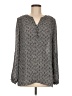 Laundry by Shelli Segal 100% Polyester Gray Long Sleeve Blouse Size M - photo 1