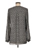 Laundry by Shelli Segal 100% Polyester Gray Long Sleeve Blouse Size M - photo 2