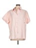 Assorted Brands Color Block Pink Short Sleeve Button-Down Shirt Size L - photo 1