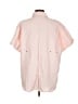 Assorted Brands Color Block Pink Short Sleeve Button-Down Shirt Size L - photo 2