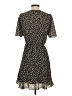 Socialite 100% Polyester Animal Print Black Casual Dress Size XS - photo 2