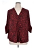 Torrid Hearts Red 3/4 Sleeve Blouse Size 1X Plus (1) - photo 1