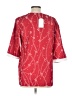 Unbranded Red 3/4 Sleeve Blouse Size L - photo 2
