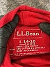 L.L.Bean 100% Cotton Red Long Sleeve Turtleneck Size 14 - 16 - photo 3