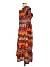 Unbranded 100% Polyester Chevron-herringbone Brown Orange Casual Dress Size S (estimated) - photo 5