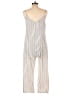 Sage Stripes Ivory Jumpsuit Size L - photo 2